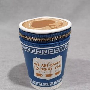 Kate Spade Coffee Break 3D Coin Purse Cup Keychain